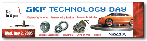 Sample Banner for SKF Technology Day